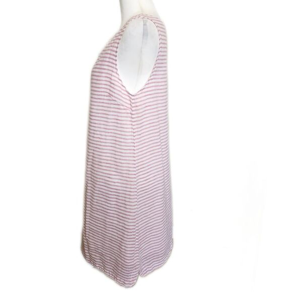 BeachLunchLounge Collection Linen/Cotton Blend, Lined, Pink & White Stripes M - Picture 2 of 8